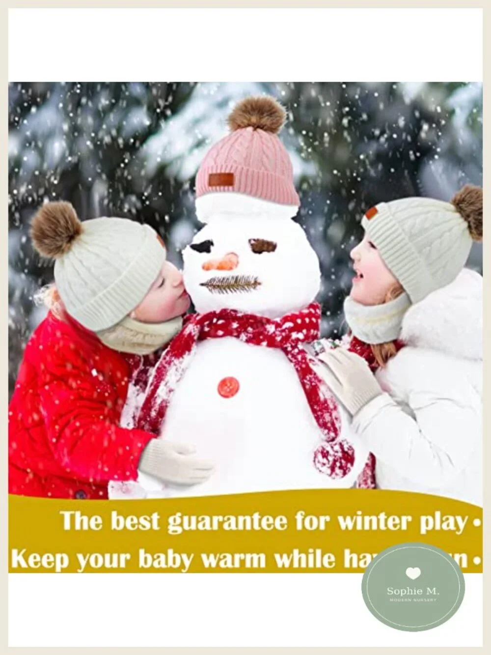 18pc Kids Winter Hat Scarf Gloves Set Knit Acrylic 1-5Y